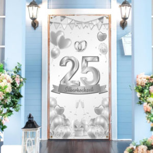 באנר כסף לחתונת יובל - 25 שנות נישואין