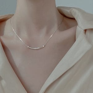 שרשרת כסף 925 אלגנטית לבריח העצם